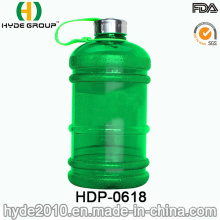 Bunte PETG Plastikwasserflasche im Freien, 2.2 / 1.89L Plastiksport-Wasser-Flasche (HDP-0618)